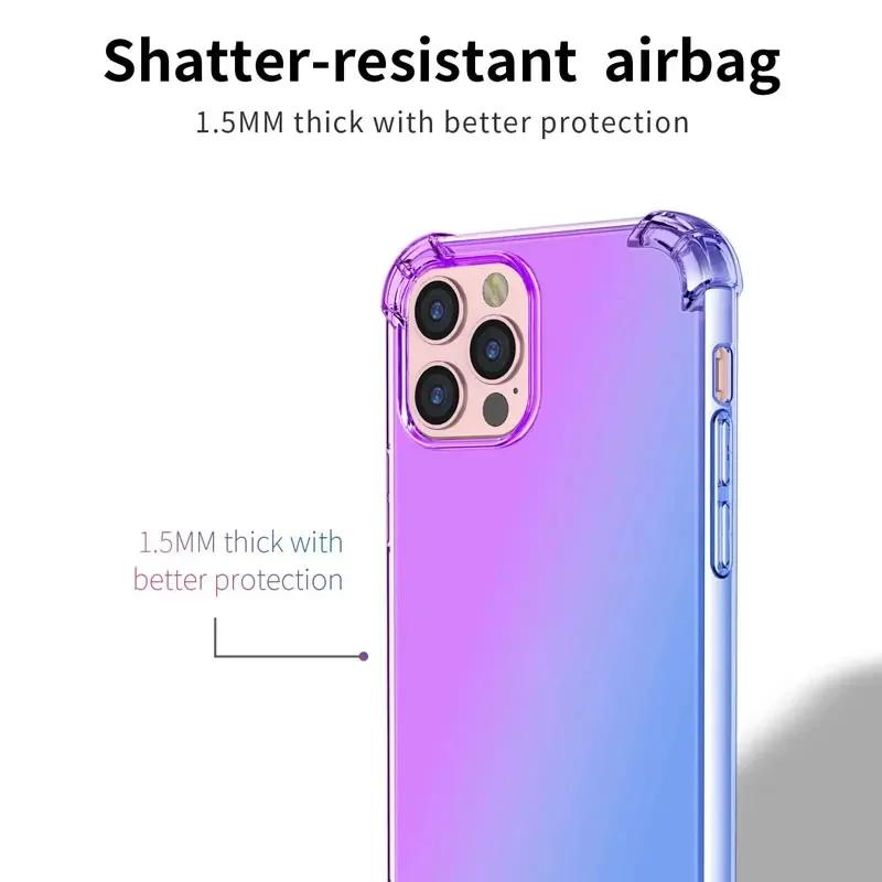 Чехол-шнурок на плечо с жемчужной цепочкой для Xiaomi POCO X7 Pro X 7 X7Pro, радужный градиентный, мягкий TPU, ударопрочный чехол для Redmi Turbo 4