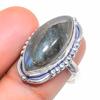 Labradorite Handmade 925 Sterling Silver Jewelry Ring Size 6 k2S86