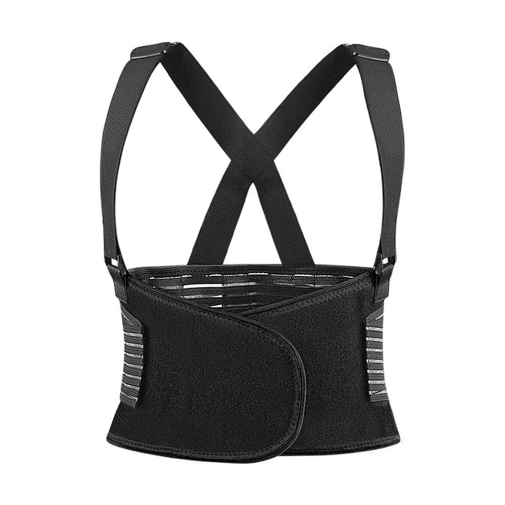 Рабочий поясничный корсет с плечевыми ремнями Прочный поддерживающий ремень для снятия боли в пояснице Промышленное использование