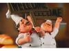 Chef Welcome Sign Ornament – Creative Home Décor Chef Figurine with Message Board