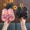 2025 Summer New Girls Fashion Bow Wear-resistant Non-slip Slippers Outer Wear Home Thick Bottom Beach Cool Slippers