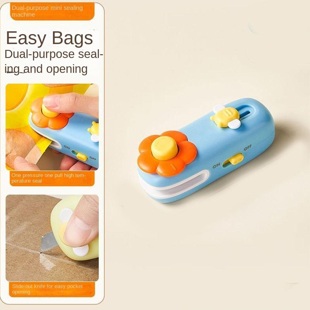 Handheld Heat Sealer Bottom Magnet Food Sealer Clip Portable Heat Vacuum Sealer for Kitchen