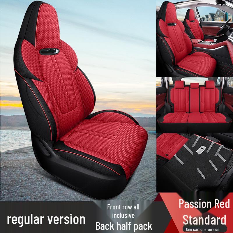 Чехол-подушка на сиденье XM из льна для Changan CS75PLUS - Стильная всесезонная защита