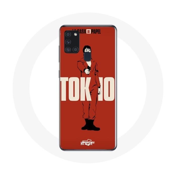 Case - La Casa De Papel - Samsung Galaxy A21S - Flexible - Red - Protection