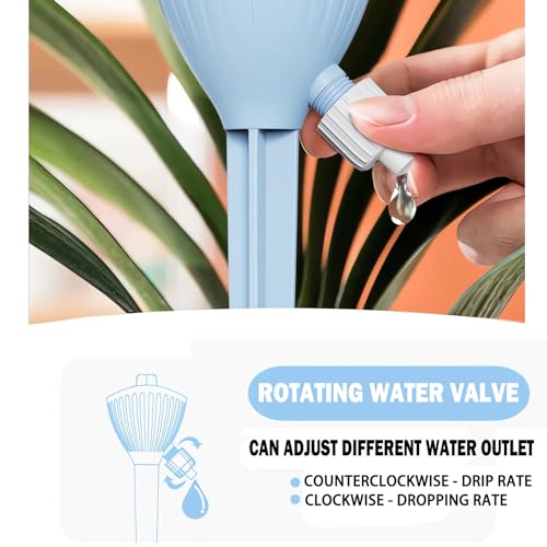 Plastic automatic irrigation system stakes, new 2024 drip irrigation kit for plants with adjustable slow-release valve, potted insert with water drip
