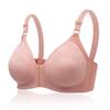 Sexy Breathable Thin Underwear Underwear Women's Jacquard Bra Front Buckle Large Size Bra