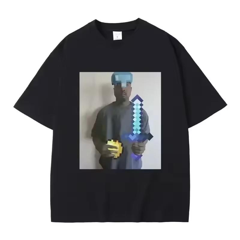 Funny Kanye West Meme T-Shirt Men's Fashion Vintage Hip Hop Rap Style T shirt Men Women Short Sleeve T shirt Streetwear