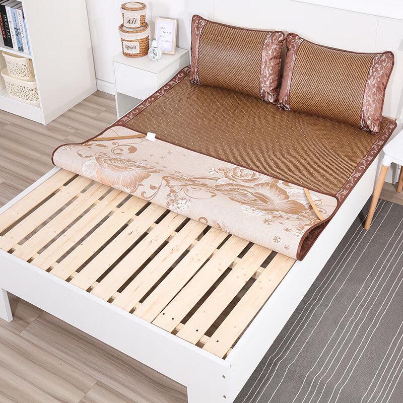 Dual-Sided Rattan & Ice Silk Summer Mat Set