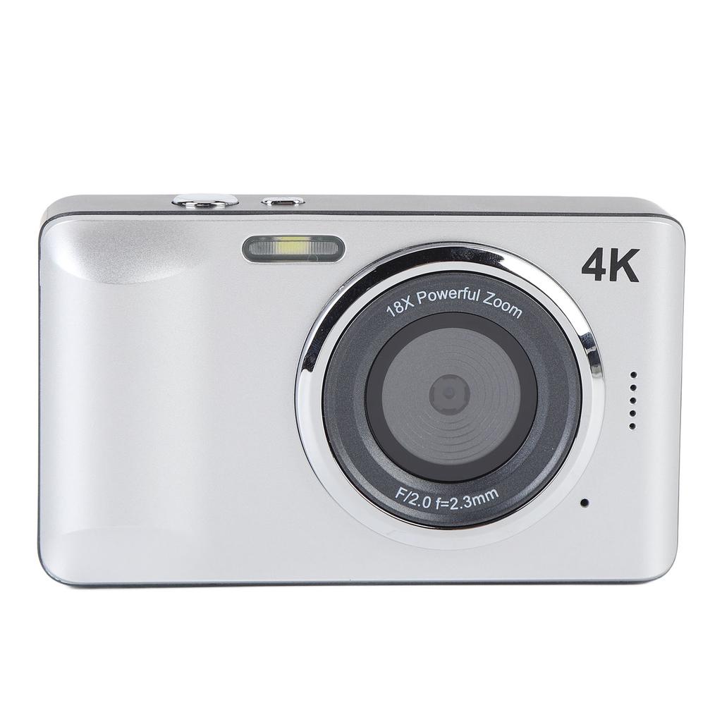 4K 64MP Digital Camera Autofocus Compact Point and Shoot Camera with 18X Digital Zoom 2.8 Inch