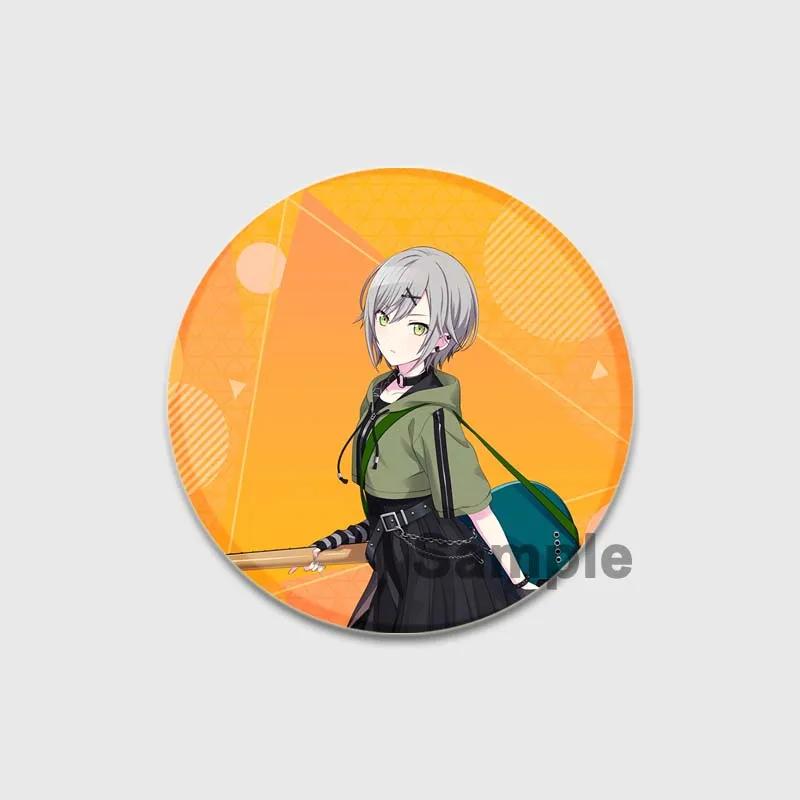 32/44/58 мм Проект SEKAI Аниме Хиномори Шихо Лео/Нужно Значок Круглая Жестяная Брошь для Одежды Сумка Шляпа Аксессуары Эмалевые Булавки Подарки для фанатов