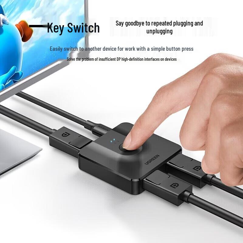 Ugreen Двунаправленный переключатель DisplayPort 4K 144 Гц