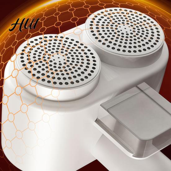 Sweater Defuzzer Double-Head Lint Trimmer, Type-C Rechargeable Fabric Shaver, Stainless Steel Honeycomb Mesh Home Textile Care Kit Cover, Powerful