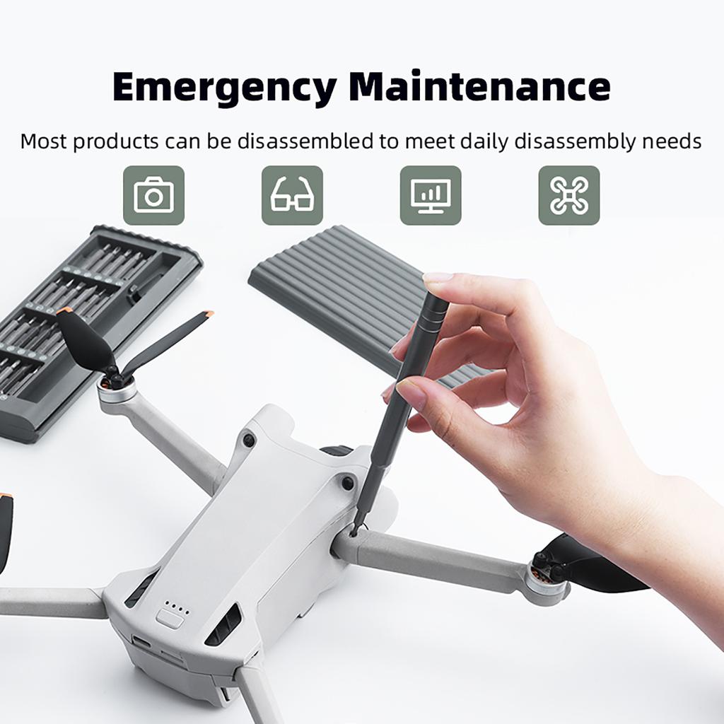 24 in 1 Precision Screwdriver Set Mini Screwdriver Electronic Repair Tool Kit for Mini 4 Pro/Mini 3 Pro Drones