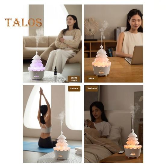 Увлажнитель воздуха в виде рождественской елки, мелкодисперсный диффузор, 7-цветная градиентная подсветка, беспроводное дистанционное управление, малошумный увлажнитель воздуха в виде рождественской елки, настольный декор