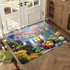 Cartoon P-PikminS Floor Mat Soft Thickened Absorbent Non-Slip Bedroom Living Room Door Mat Home Decor Flannel Rugs