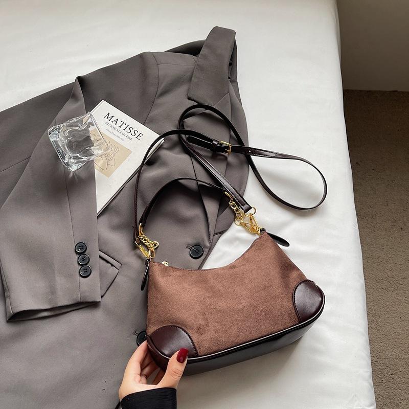 Ретро сумка женская осень-зима 2025 новая модная нишевая дизайнерская сумка через плечо и кроссбоди популярная сумка-пельмень в стиле инс