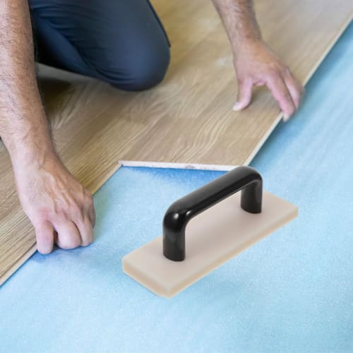 HOMSFOU Tapping Block with Handle, Heavy Duty Hammer - Flooring Installation Tool for Fabricating and DIY Flooring Projects