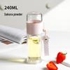 Clear Elegance Portable Tea Separation Glass Cup