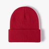Knitted Hat Versatile for Men Women In Autumn Winter Light Plate Jacquard Cold Hat Fashionable Warm Thick Black Knitted Hat