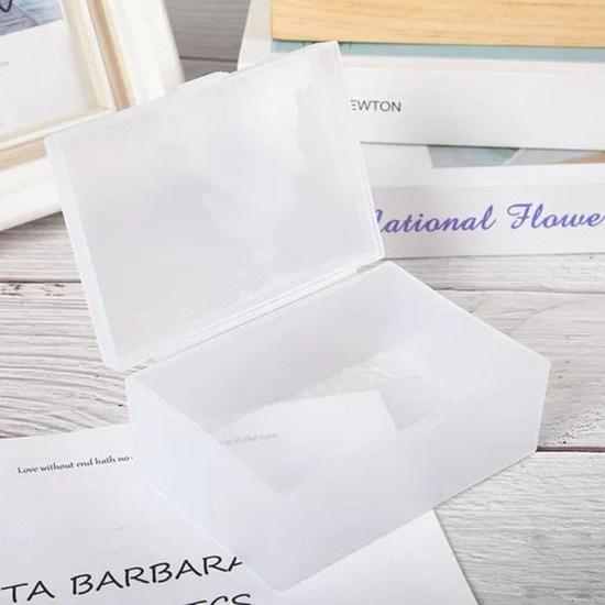 BenF полупрозрачный футляр для хранения фотокарт, пластиковый органайзер для хранения фотокарт, футляр для хранения с верхней загрузкой, фотобокс Domusong, белый, 1 шт.