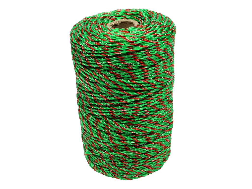 Braided line for energizer 2.5mm, 3x0.20mm SS green-orange 200m, Royal Farm