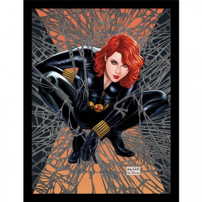 Black Widow Плакат «Паутина Черной Вдовы» в рамке