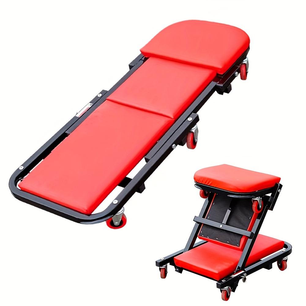 40 дюймов ИНСТРУМЕНТЫ для авторемонта, 2 В 1 Перекатной Складной Автомобильный Лежак/Сиденье, 6 шт. 2" Роликов, Регулируемый Перекатной Складной Механический Лежак
