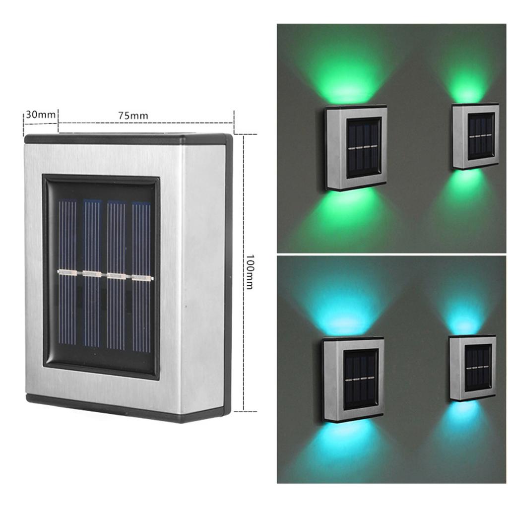 Солнечный настенный светильник, наружное украшение, сад, двор, домашний настенный светильник, водонепроницаемый светящийся вверх и вниз, уличный декоративный настенный светильник