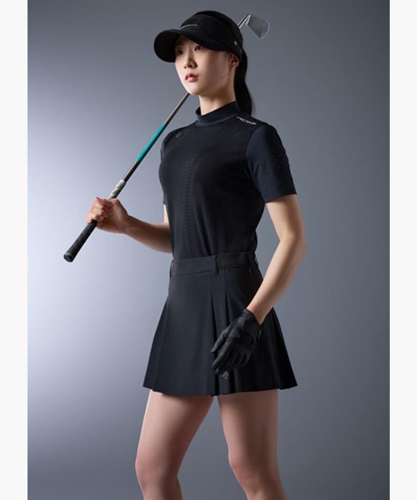 DESCENTE GOLF Acmt Women'S High-Neck Seamless T-Shirt (Dq22Wfts41)