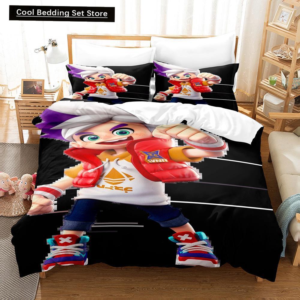 Комплект постельного белья Game Ninjala Single Twin Full Queen King Size Bed Set Adult Kids Bedroom Duvet Cover Sets 3D Print Kawaii Kids Camas