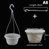 Пластиковый подвесной горшок для цветов, растений, с цепочкой, корзина, держатель для горшка, горшки для суккулентов, цветов, контейнер, декор для дома и сада