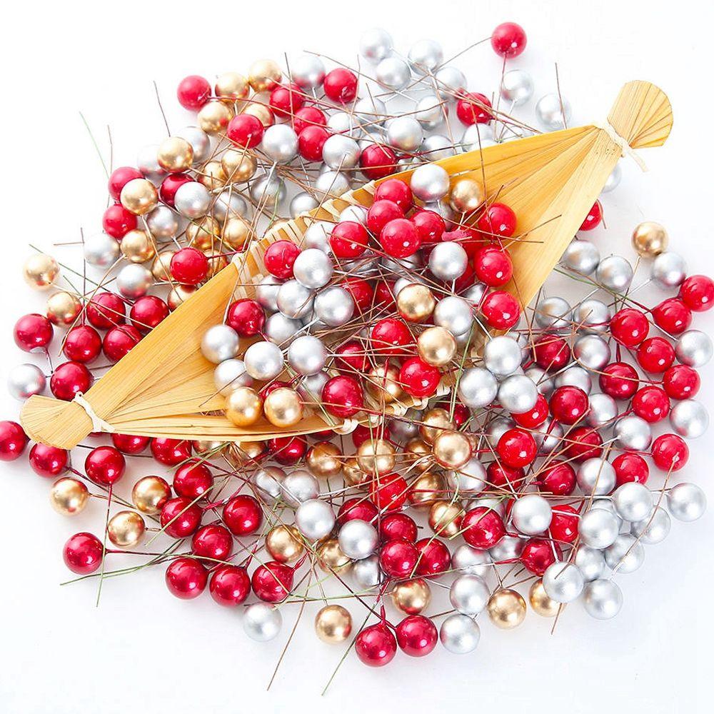 Box Decorated Plastic Beautiful artificial flower artificial Cherry Christmas Decoration Fake Fruit