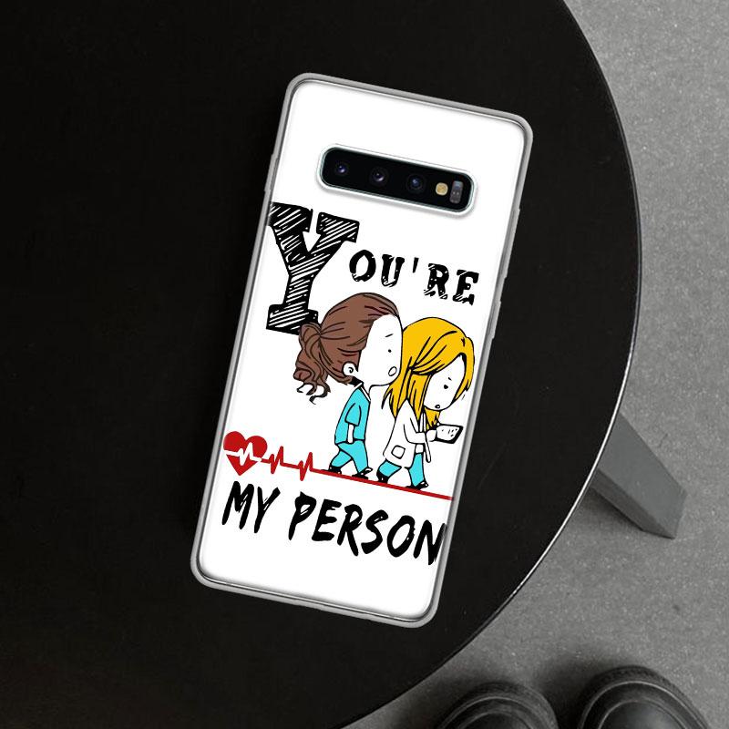 Чехол для телефона Grey's Anatomy "Ты мой человек" для Samsung Galaxy S26 S25 Edge S24 S23 Ultra S22 Plus S21 FE S20 + Арт Кастомный