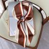 New Korean Style Fashion Decoration Thin Narrow Long Scarf for Women Simple Color Block Decorative Scarf Small Scarf Tied Hairband Bag