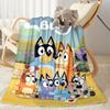 Bluey Family Adventure Blanket Durable Comfort Great for Picnics Livingroom Office Four Seasons Universal Modern
