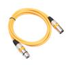 6 шт., 1,5 м, набор кабелей XLR, красочные микрофонные кабели, световой кабель для сцены DMX, 3-контактный разъем «папа-мама» для звука