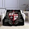 Crusade Cross Templars Knight Printed Blanket Flange Warm Blanket Bed Linings Picnic Blankets Home Travel Born Birthday Gift