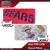 1 шт. Официально лицензированная круглая подушка с Луффи Gear 5 – Премиальная вышивка и плюш, Идея подарка на праздник и день рождения