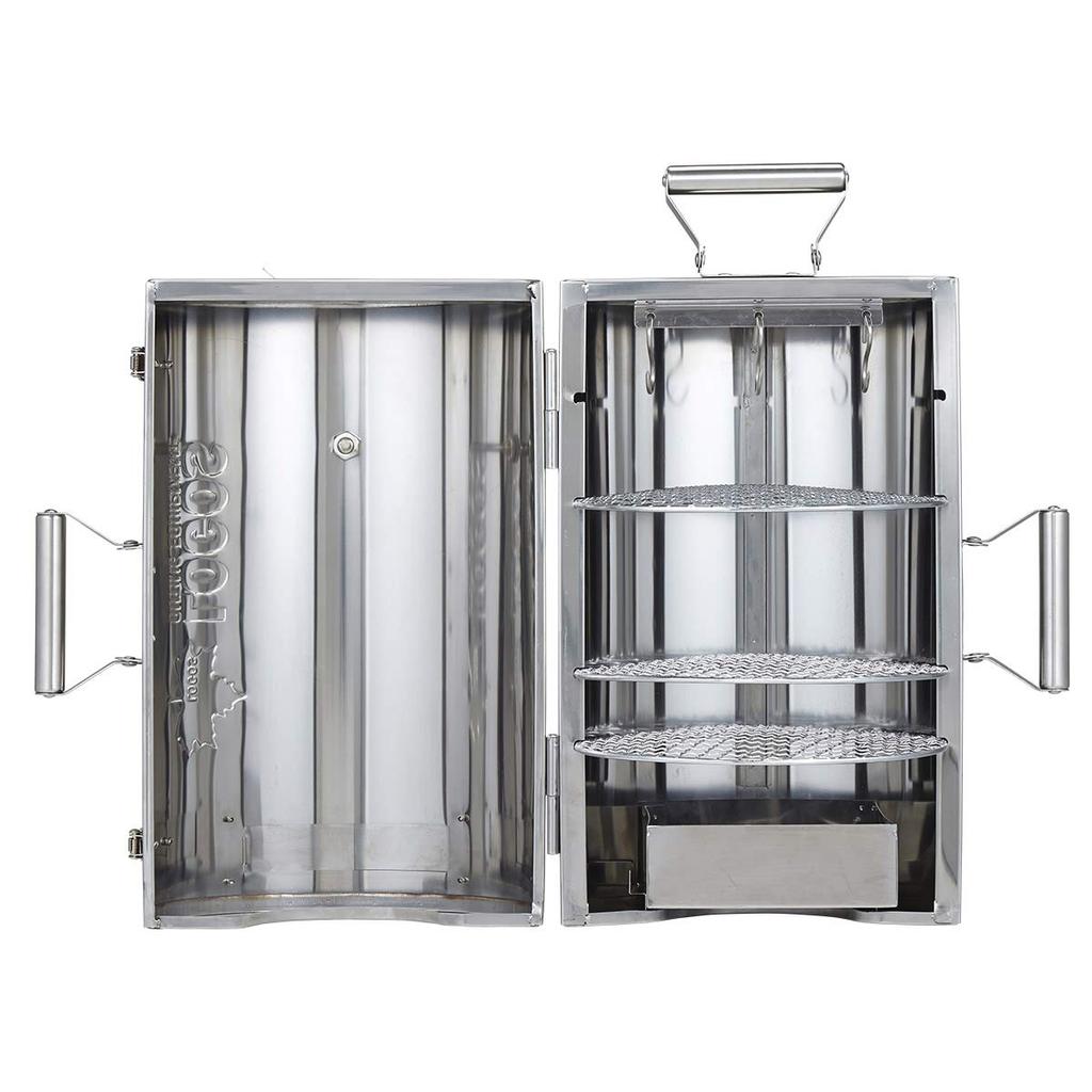 LOGOS Smoker LOGOS Forest Smoke Tower Smoker Cylindrical Type 180 Degree Type No Heat Source Required Camping Open/Close