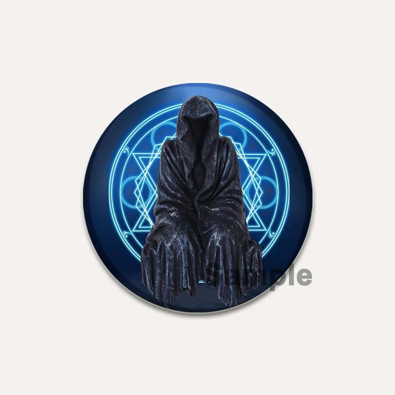 32/44/58 мм Король обезьян/Сунь Укун круглые булавки мультфильм Темный ангел/череп брошь индивидуальный значок ручной работы красивые аксессуары ювелирные изделия подарки