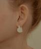 Tatiana Flat Heart Color Earrings Ec1350