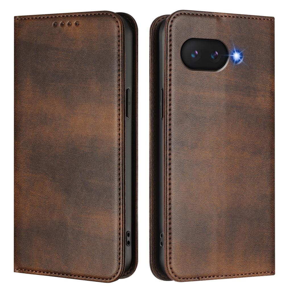 For Google Pixel 9a Wallet Cases Retro Texture RFID Blocking Leather Phone Cover