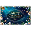 Xmas Background Sparkling Lights Festive Banner Winter Celebration Display Snowflake Design Noel Background For Holiday Family