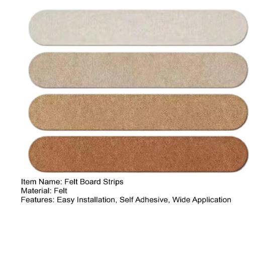 Фетровые полоски-доски для заметок, самоклеящиеся, фетровые доски для объявлений, для наклеивания фотографий, заметок, расписаний, для украшения стен офиса, кухни, спальни