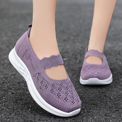 Обувь женская осенняя новая сетчатая обувь старые пекинские тканевые туфли модные туфли для мамы прямые продажи женская повседневная обувь