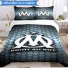 3PCS Mar-seille With Pride Emblem Printed Soft Bedding Set,Including 1pc Duvet Cover And 2pcs Pillowcases Perfect for Bedroom, Dormitory, Fan gift
