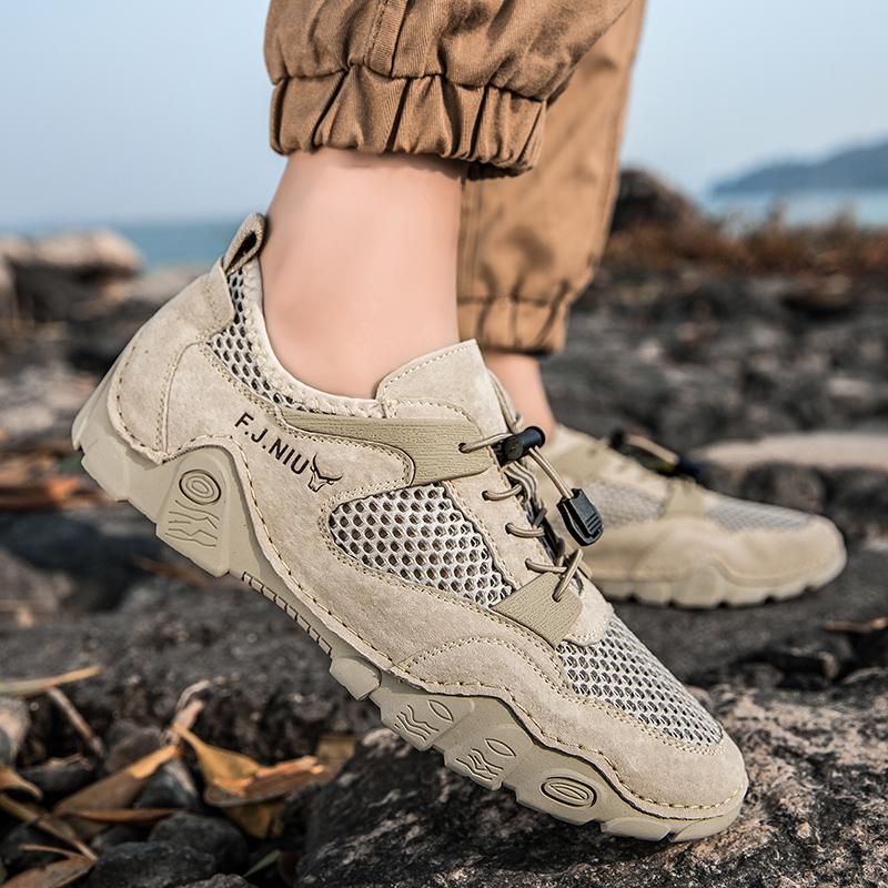 Summer Men's Casual Shoes Breathable Mesh Shoes Sneakers