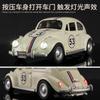Эмуляция 1:18 Винтажный Жук 1955 года Литой Модель Автомобиля Украшение Игрушечный Автомобиль продажа Литая Модель Автомобиля из Сплава Коллекционная