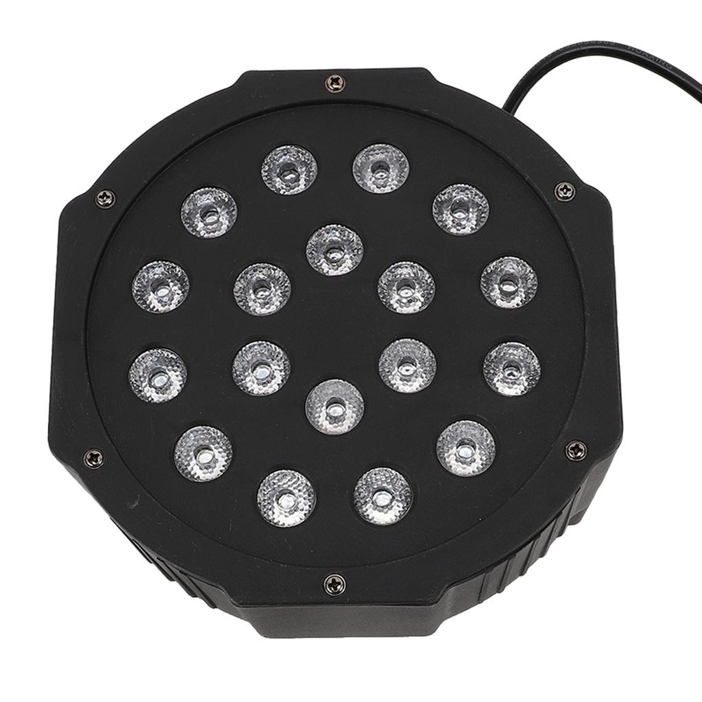 Светодиодный сценический свет 18 X 1 Вт, звуковая активация, управление DMX 512, RGB, Par Can Light для вечеринки, свадьбы, клуба