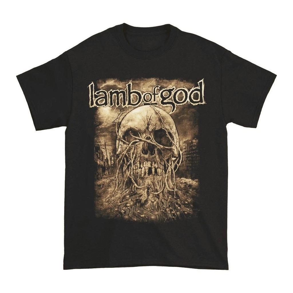 Lamb of God Band Vineskull Heavy Cotton Black S-234XL Unisex Tee Shirt KK2379